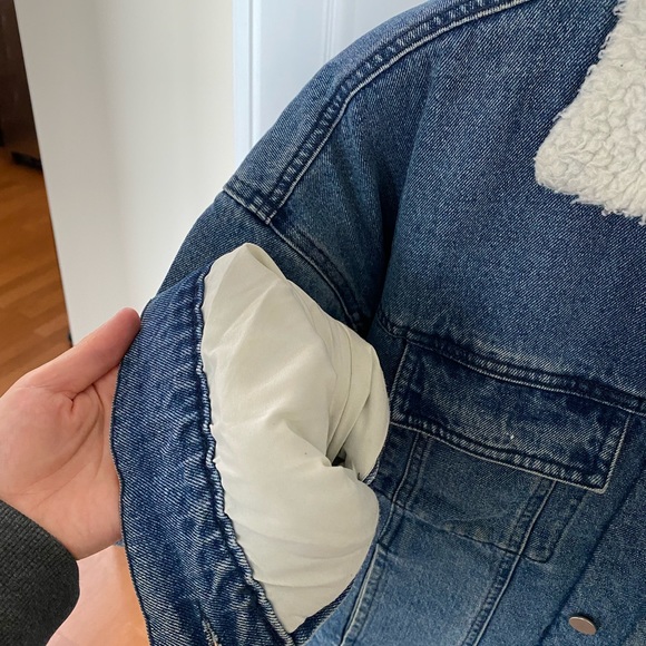 OAK + FORT Sherpa Denim Jacket - Picture 2 of 6